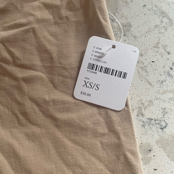 NWT Free People Intimately Sleeveless Lace Up Seamless Beige Size XS/S - Picture 5 of 6